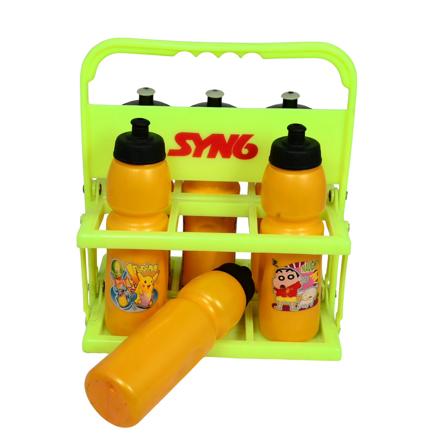 Foldable water bottle carrier set of 6