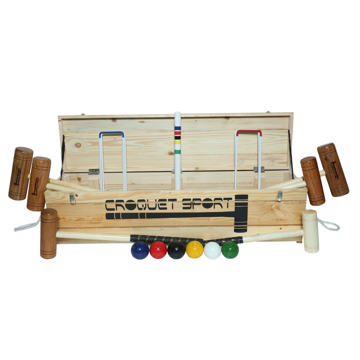 Family Croquet Set- 6 Player in wooden box