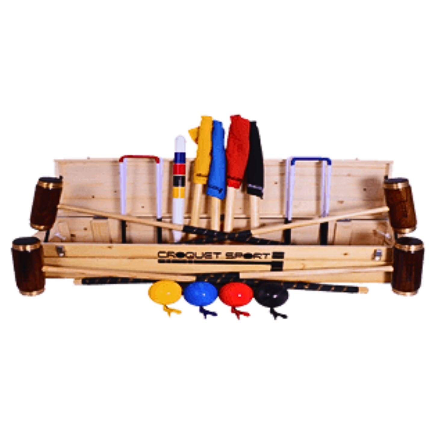 Precision croquet set- 4 player in wooden box (SS010-B)