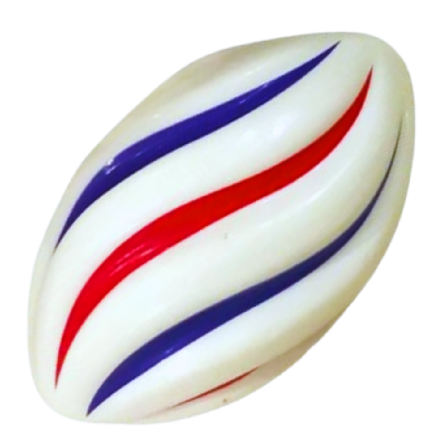 Kids Foam Rugby Ball ( White-Red-Blue)