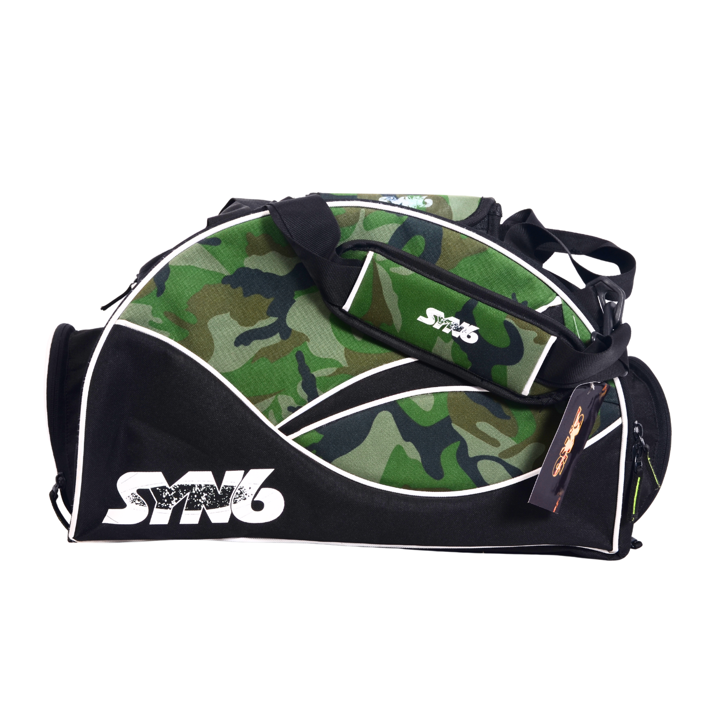 Green-Black army printed kit-bag