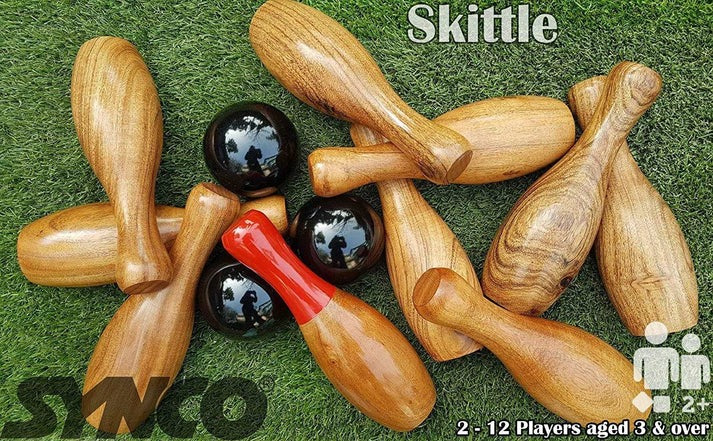 Wooden Lawn Bowling