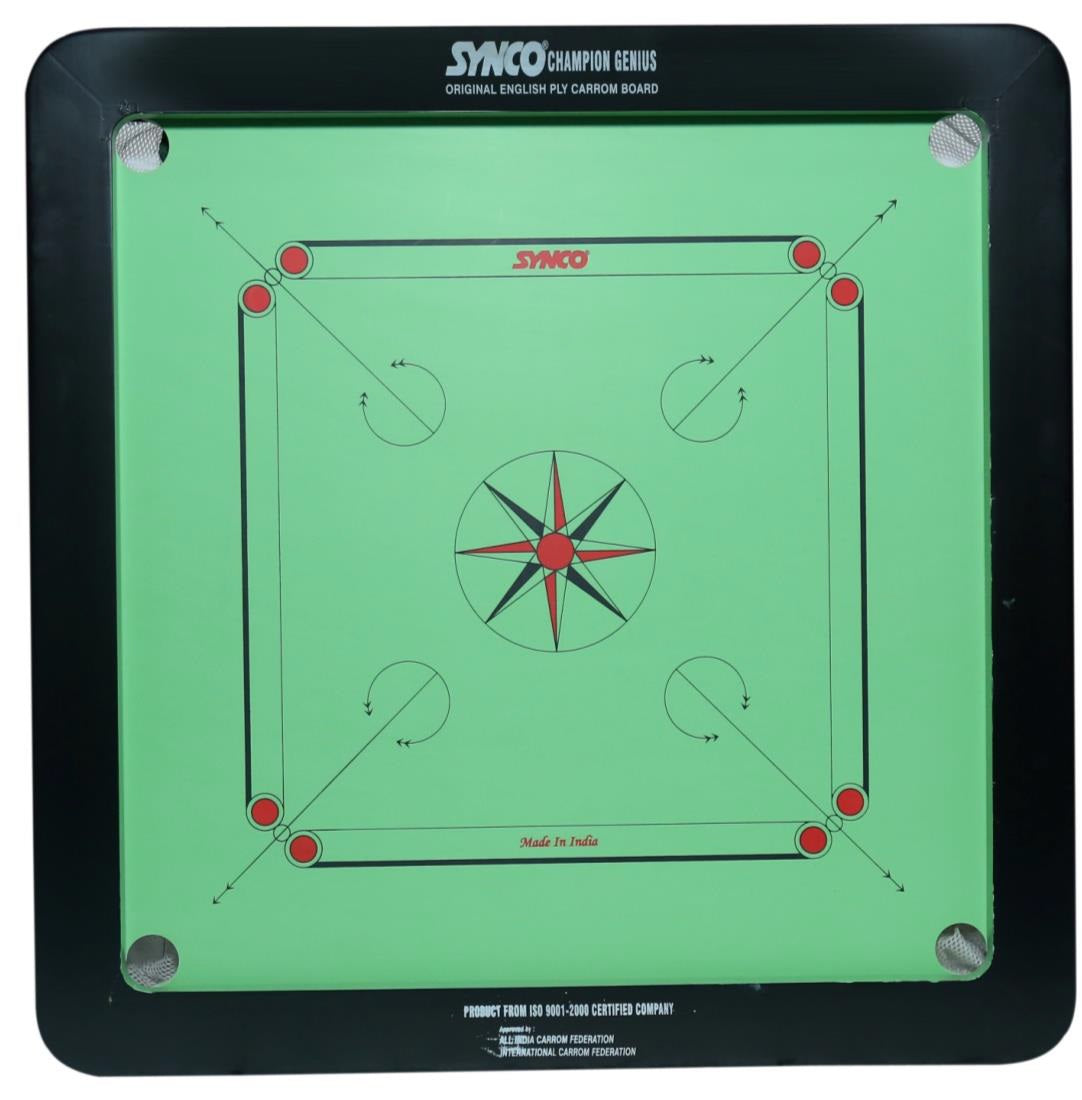 GREEN CARROM CHAMPION GENIUS