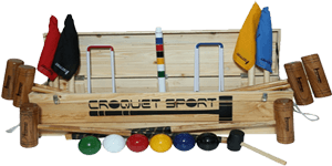 Gold Croquet Set- 6 Player in wooden box (SS005-B)