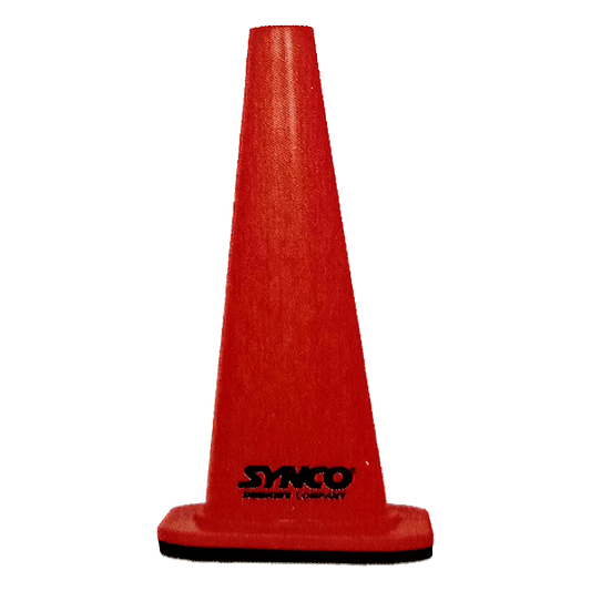 TRAFFIC CONE 45CM WITH RUBBER BASE 2KGS