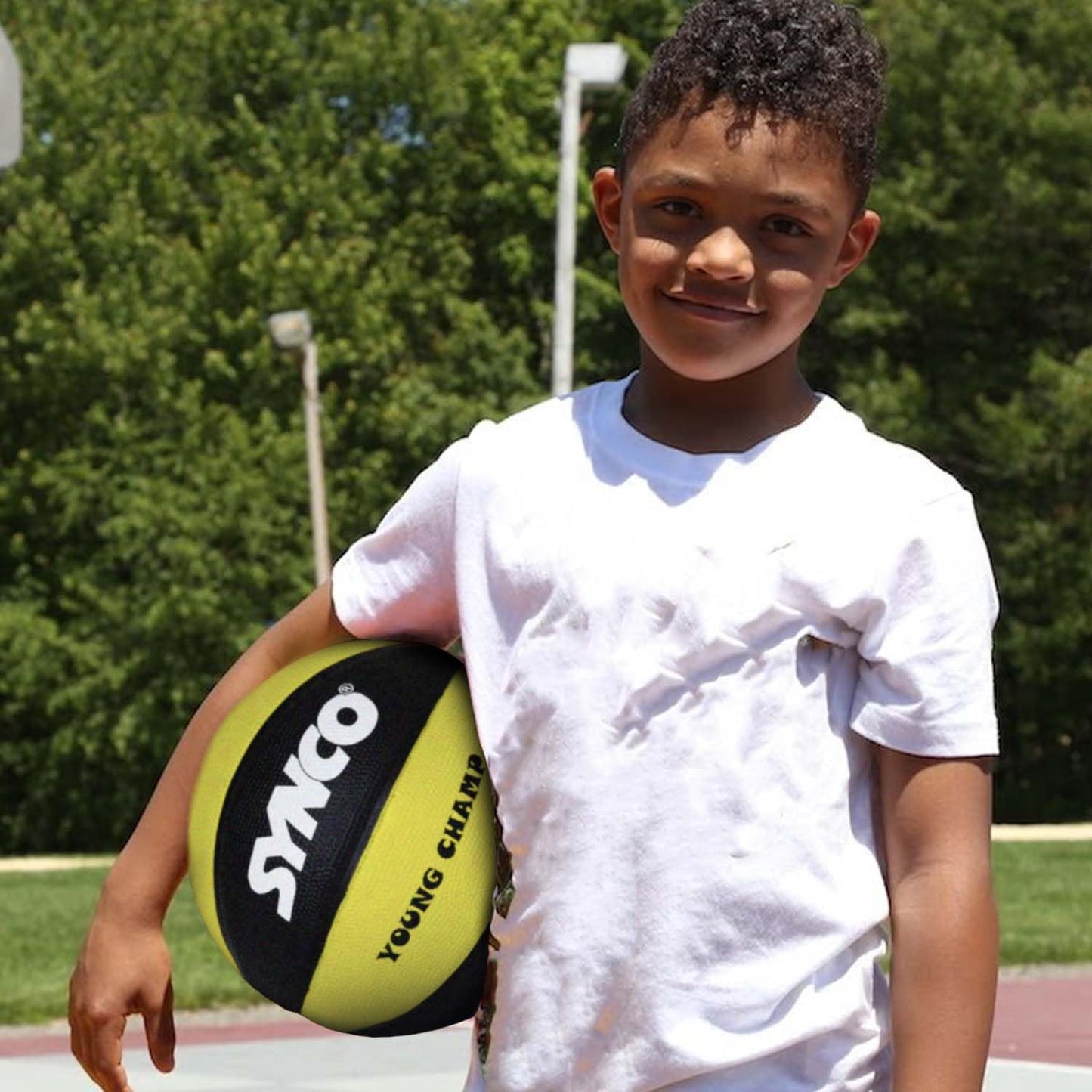 Size-3 Basketball (Green-Black)