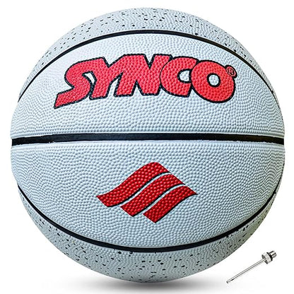 Basketball size- 5,7 grey white