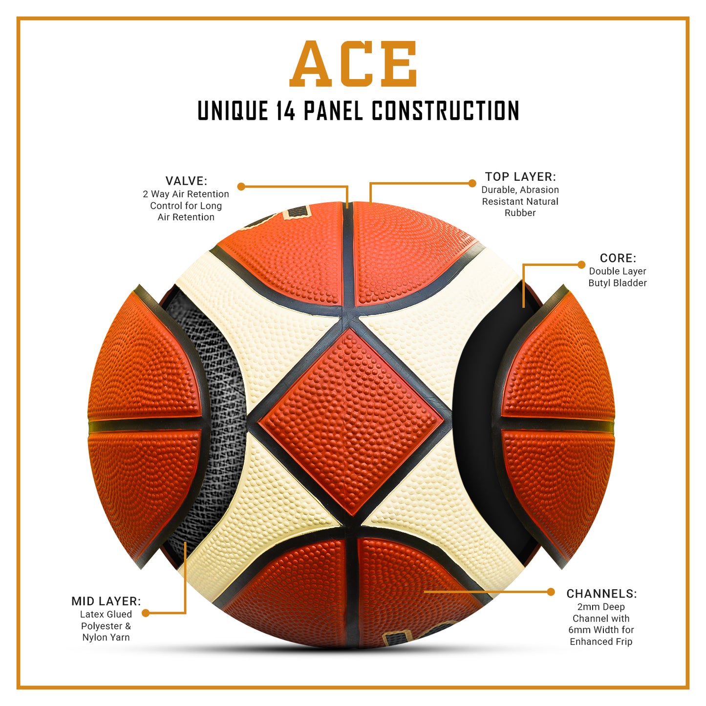 Match level Basketball size-7