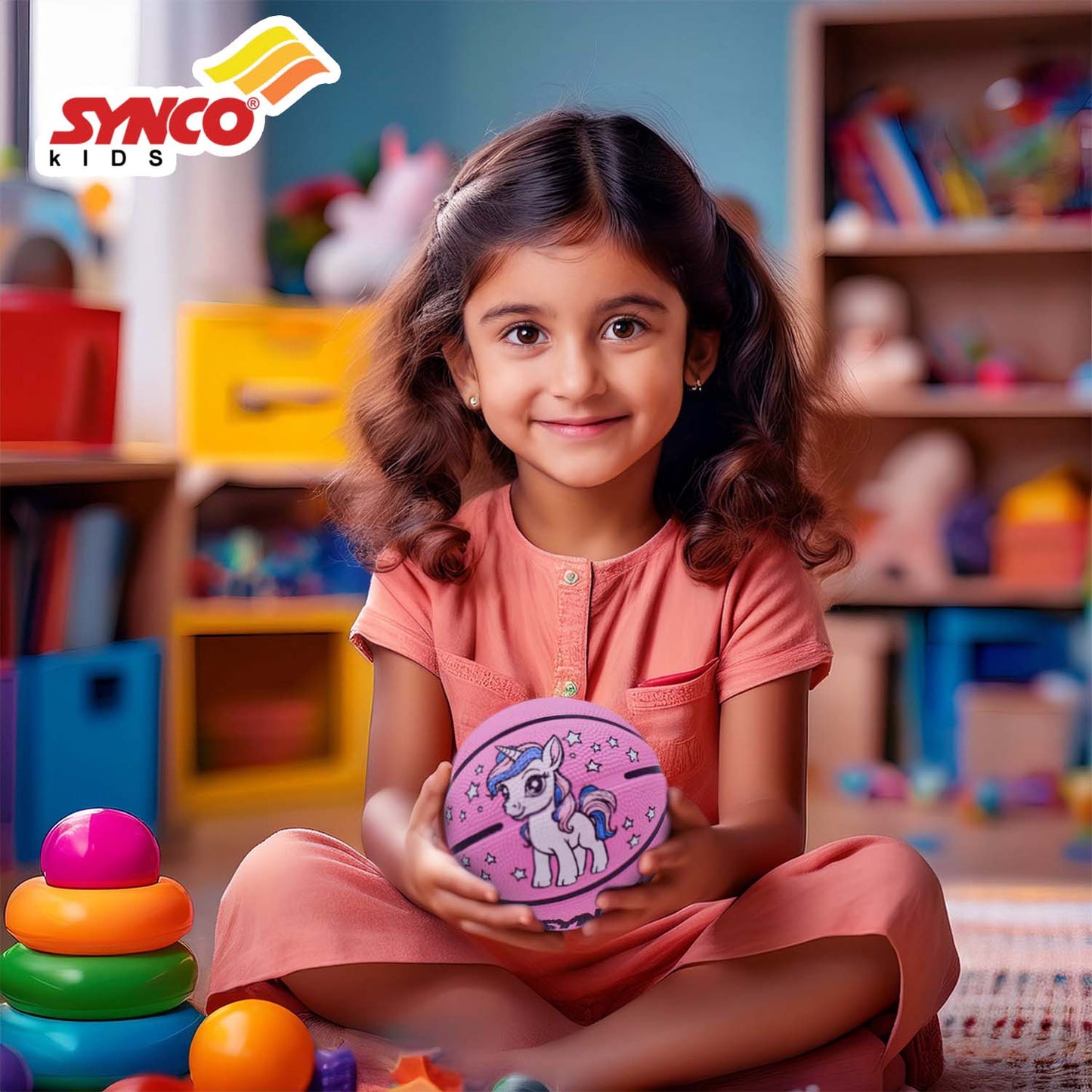 Basketball kids size-1 (pink)