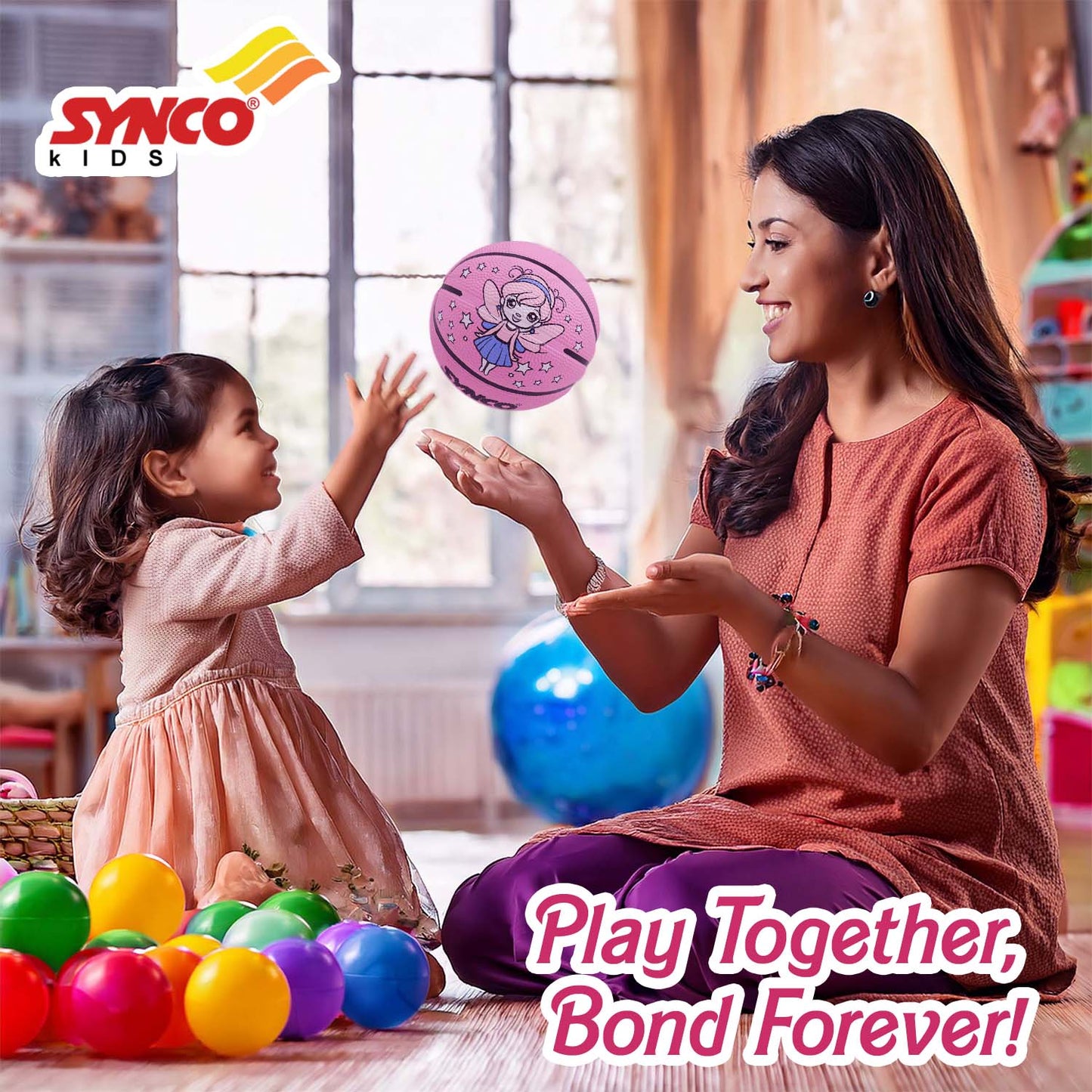 Basketball kids size-1 (pink)