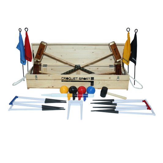 Hurlingham Croquet Set- 4 Player in wooden box (SS014-B)