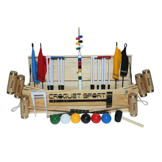 Elite Croquet Set- 6 Player in wooden box (SS013-B)
