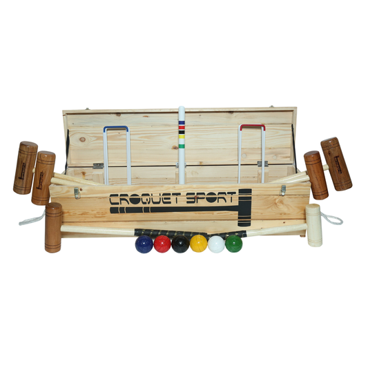 Family Croquet Set- 6 Player in wooden box