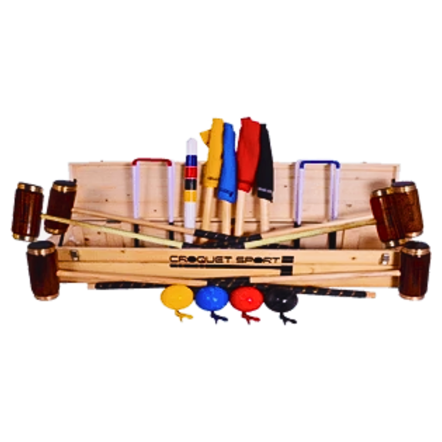 Precision croquet set-  6 player in wooden box (SS011-B)