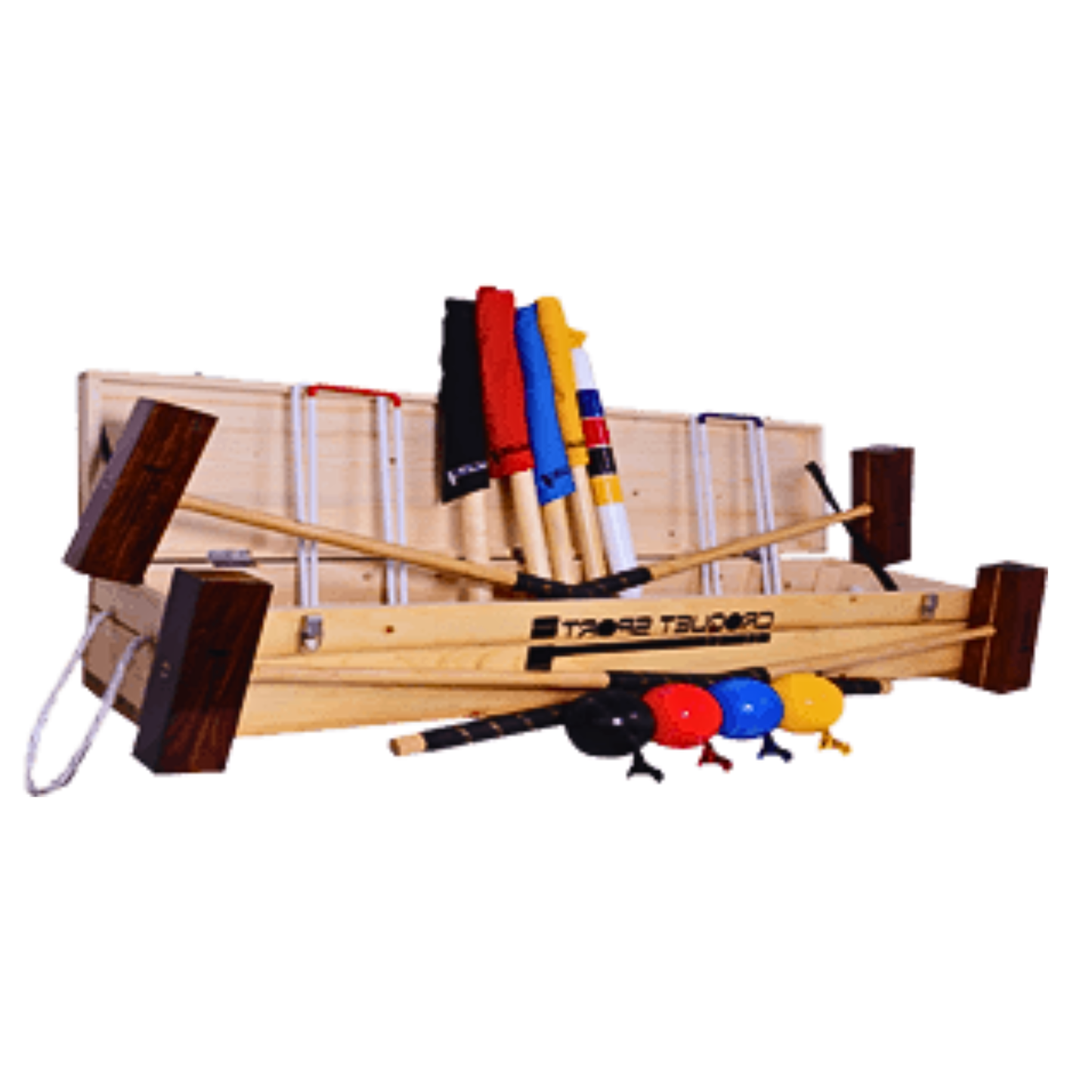 Genext croquet set â€“ 4 player in wooden box (SS008-B)