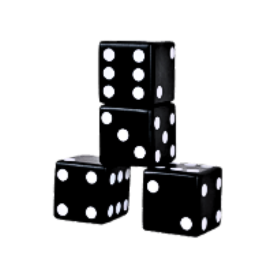 Wooden Dice Black (SS036)