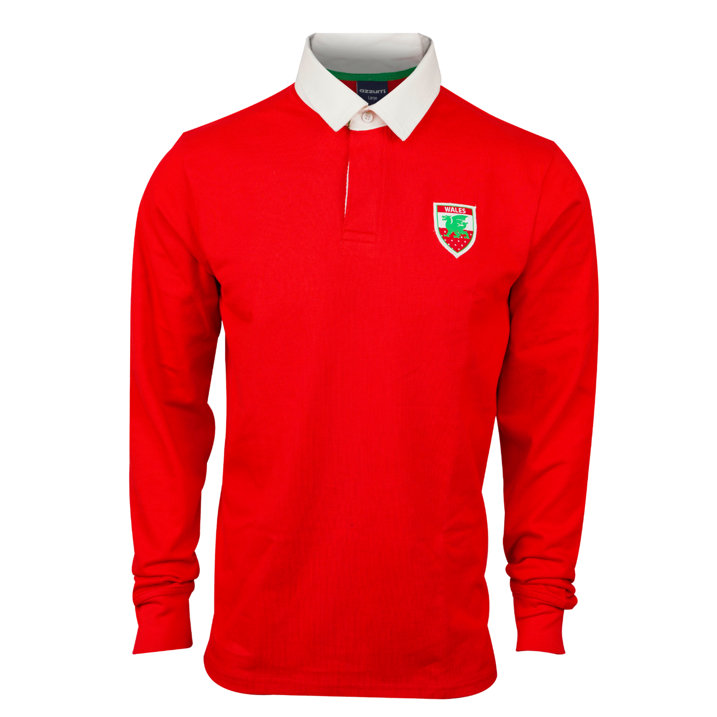 Men Polo T-shirt Full Sleeve (Red-White)