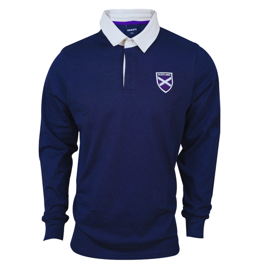 Men Polo T-shirt Full Sleeve (Navy-Blue)