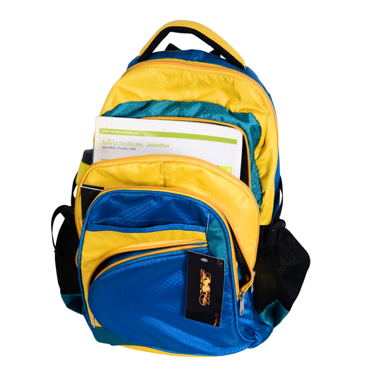 Backpack yellow-blue
