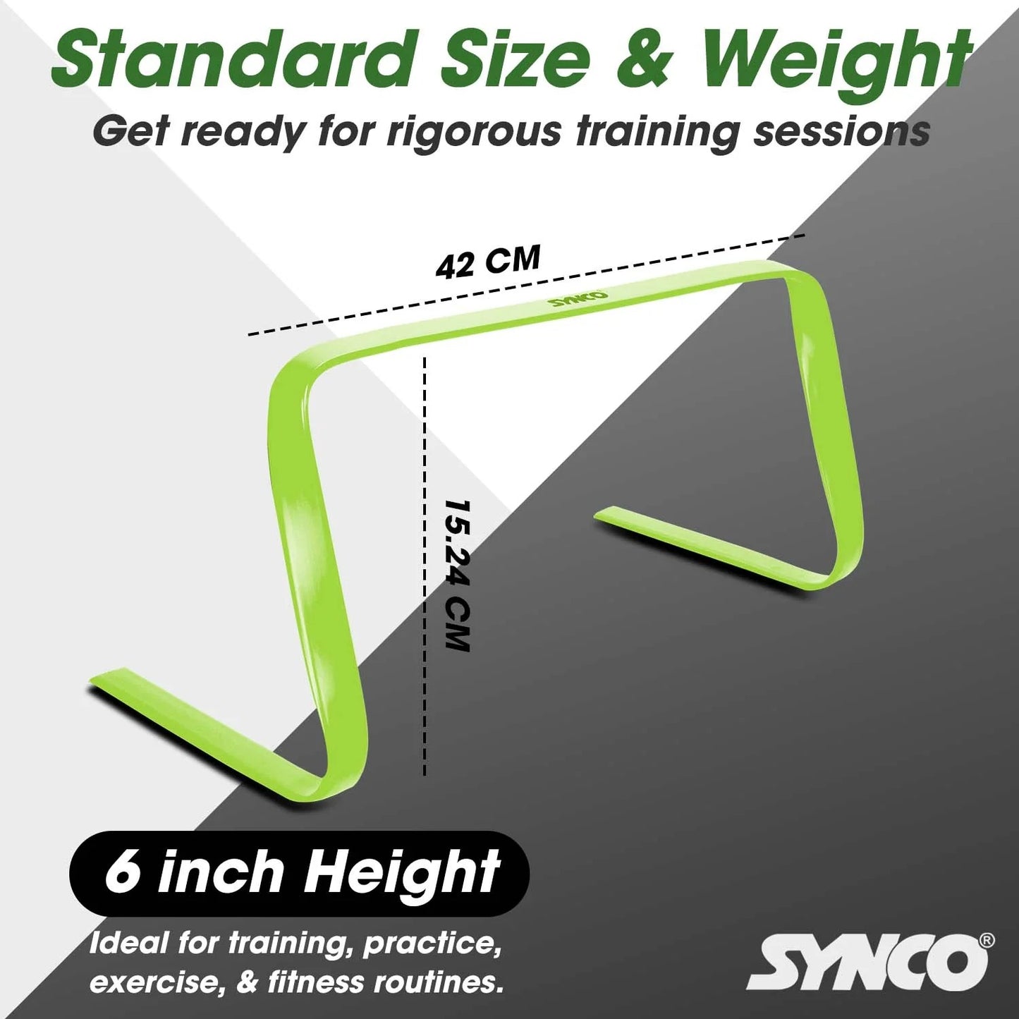 AGILITY FLAT HURDLE (Sizes 6", 9:, 12" & 15")