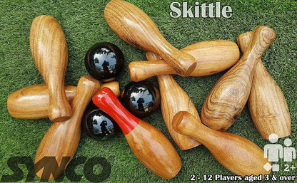 Wooden Lawn Bowling