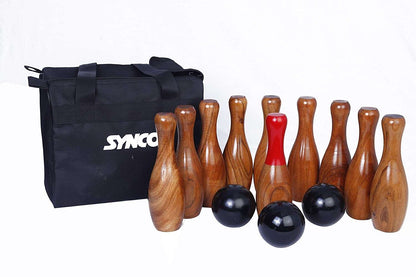 Wooden Lawn Bowling