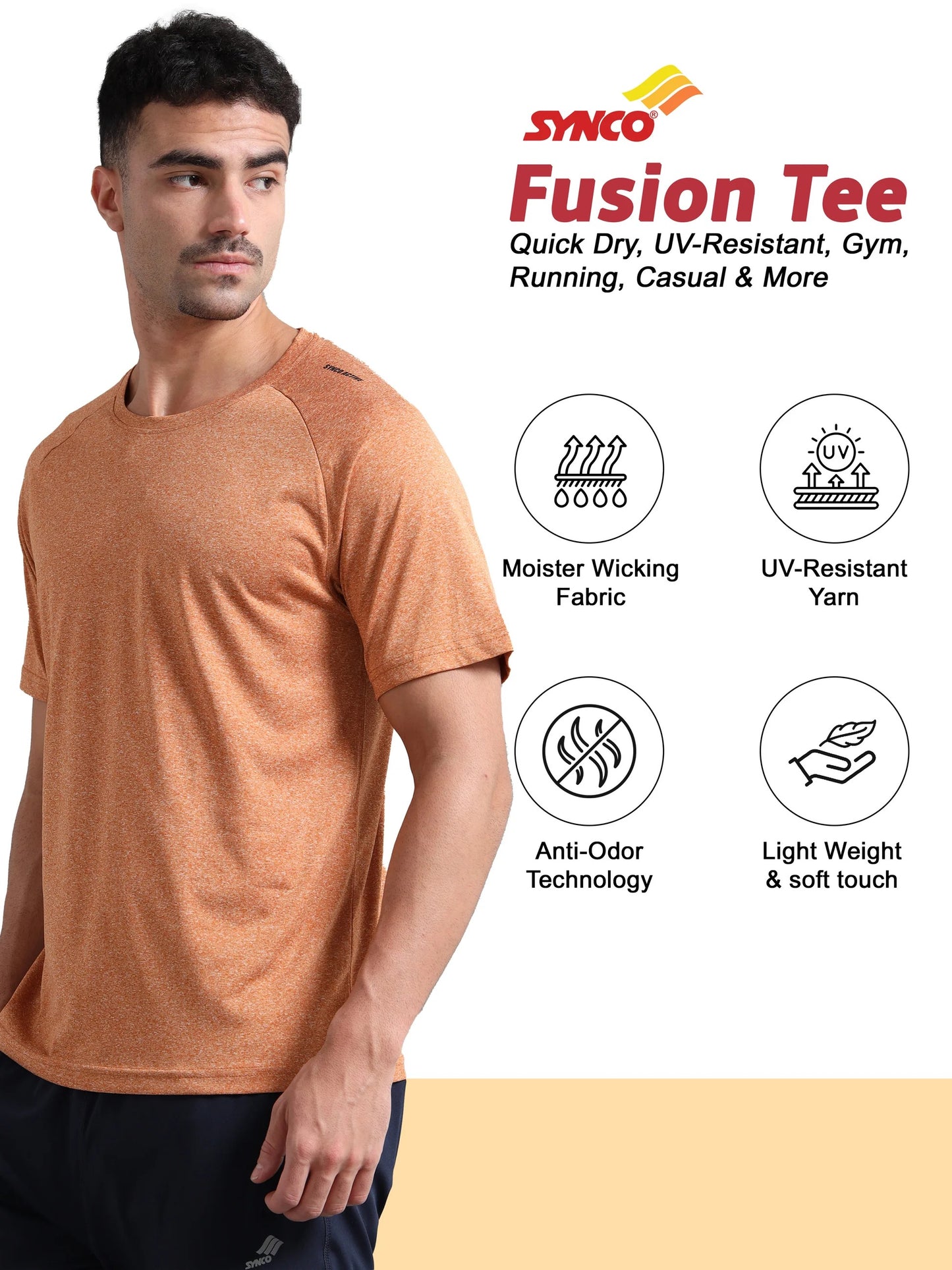 Fusion Sports T-shirt (Rust)