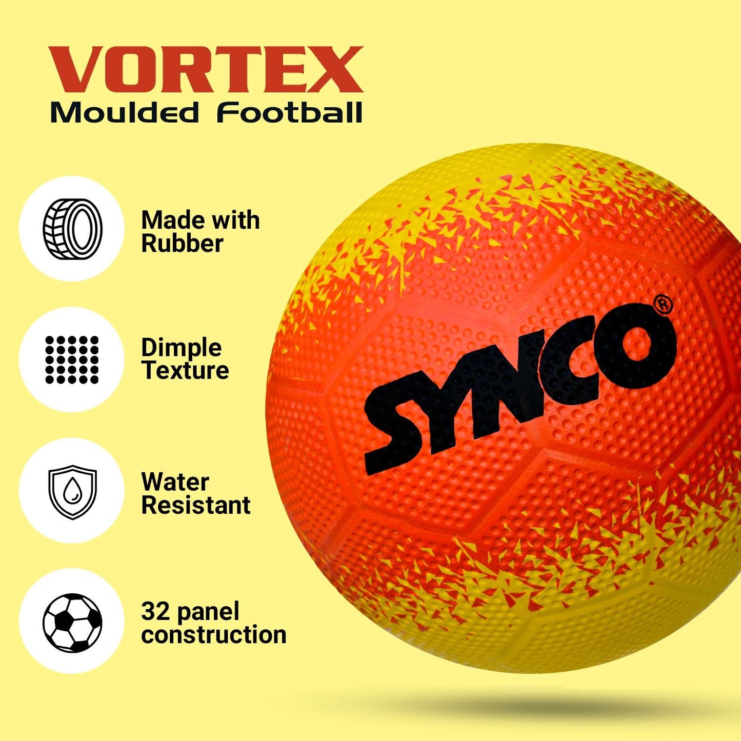 Moulded Vortex Soccer Ball