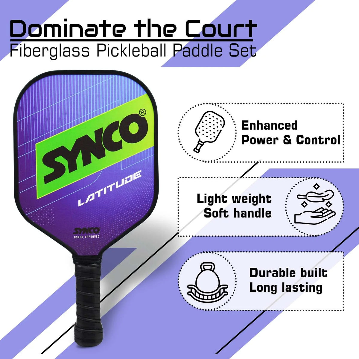 Fiberglass Pickleball Paddle set