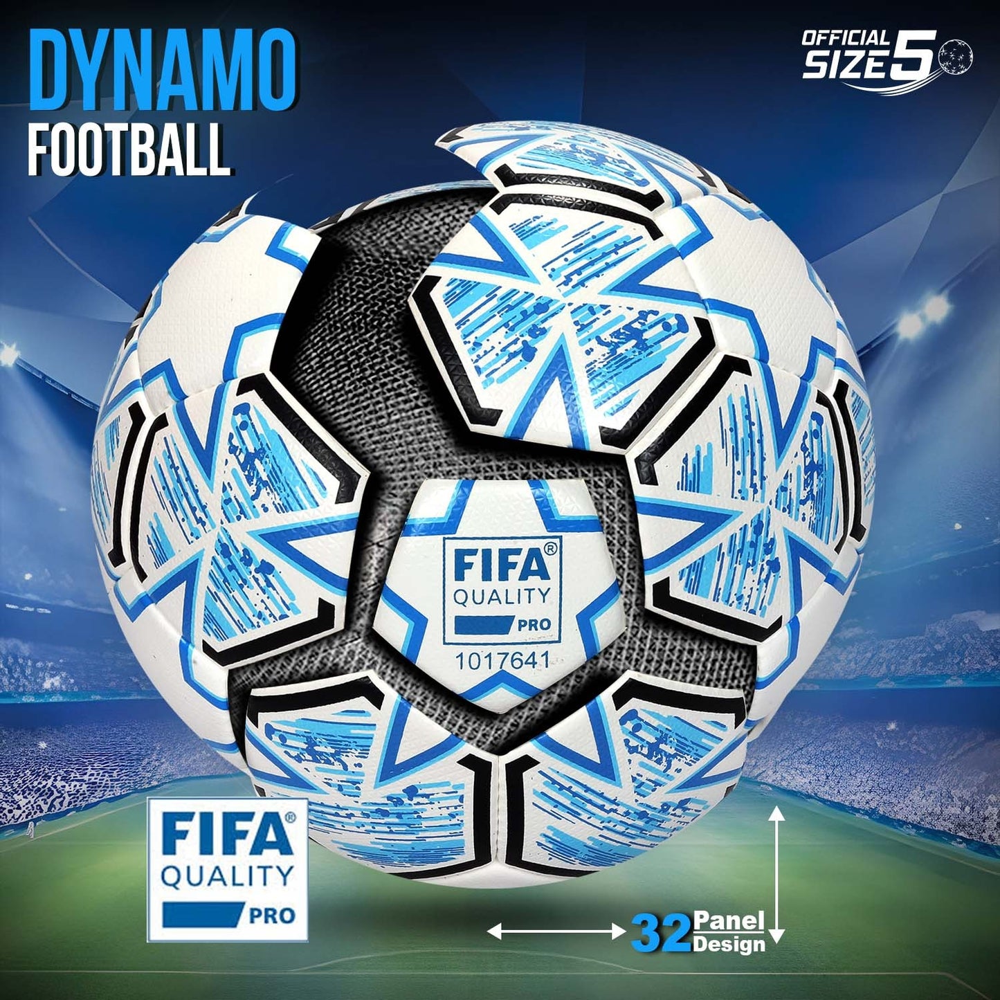 FIFA Quality Pro Football- Dynamo Football Size-5 | Synco