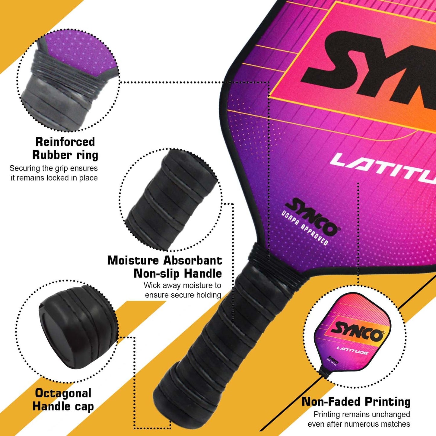 Fiberglass Pickleball Paddle set