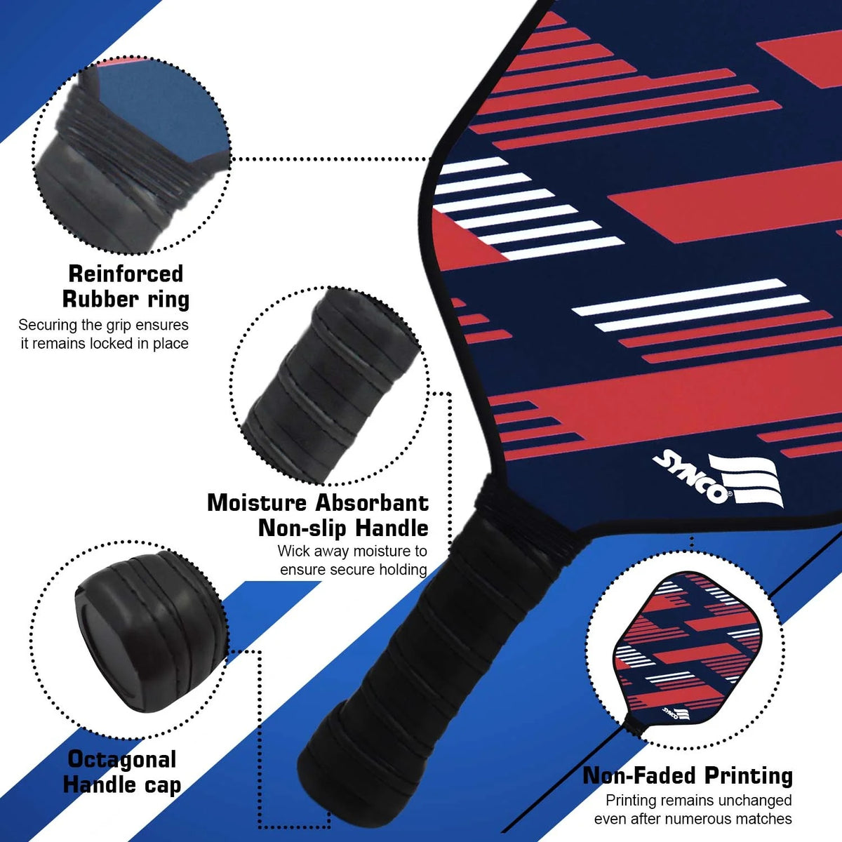 Carbon fiber pickleball paddle