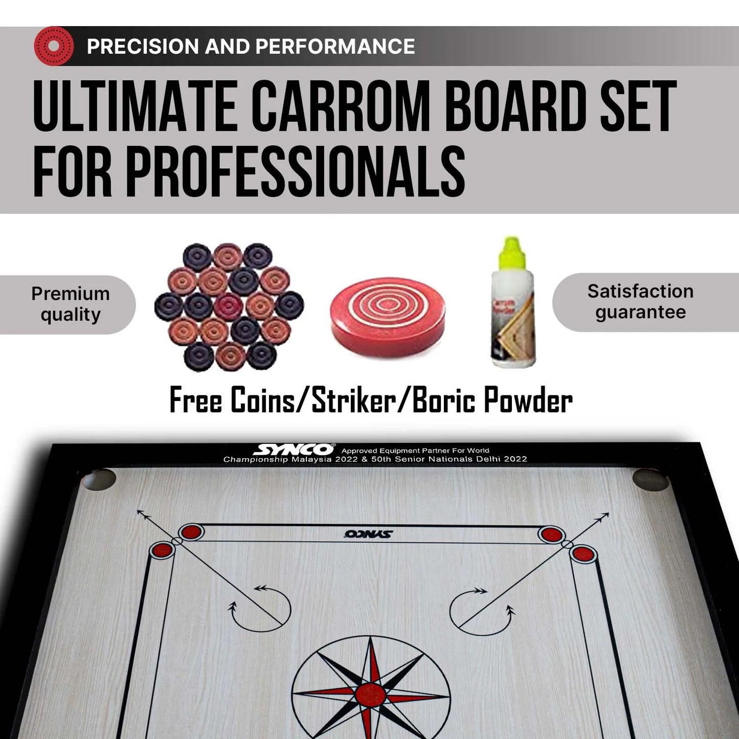 20 inch carrom board