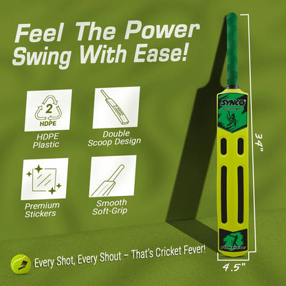 Plastic Cricket Bat with Scoop
