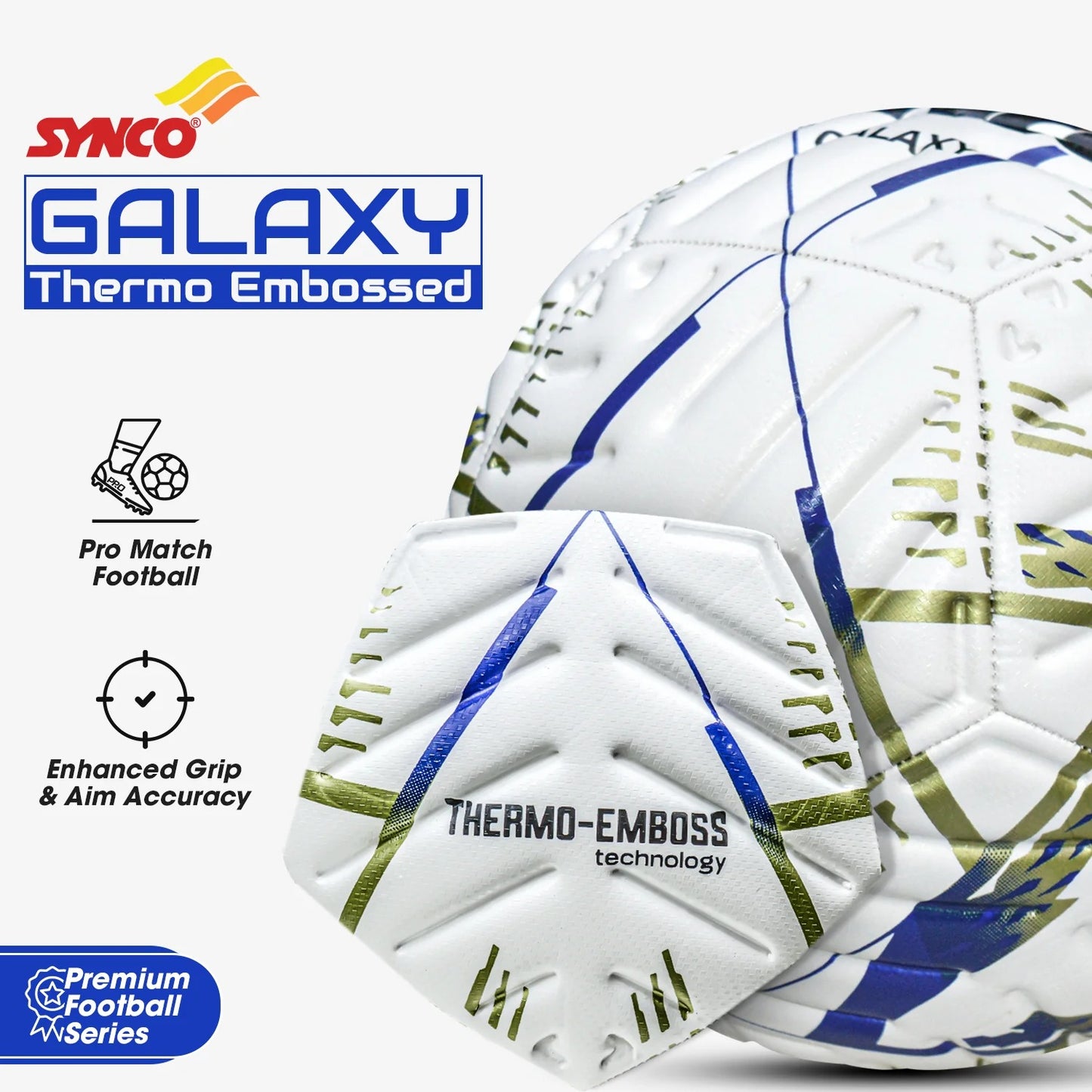 Galaxy Embossed Football