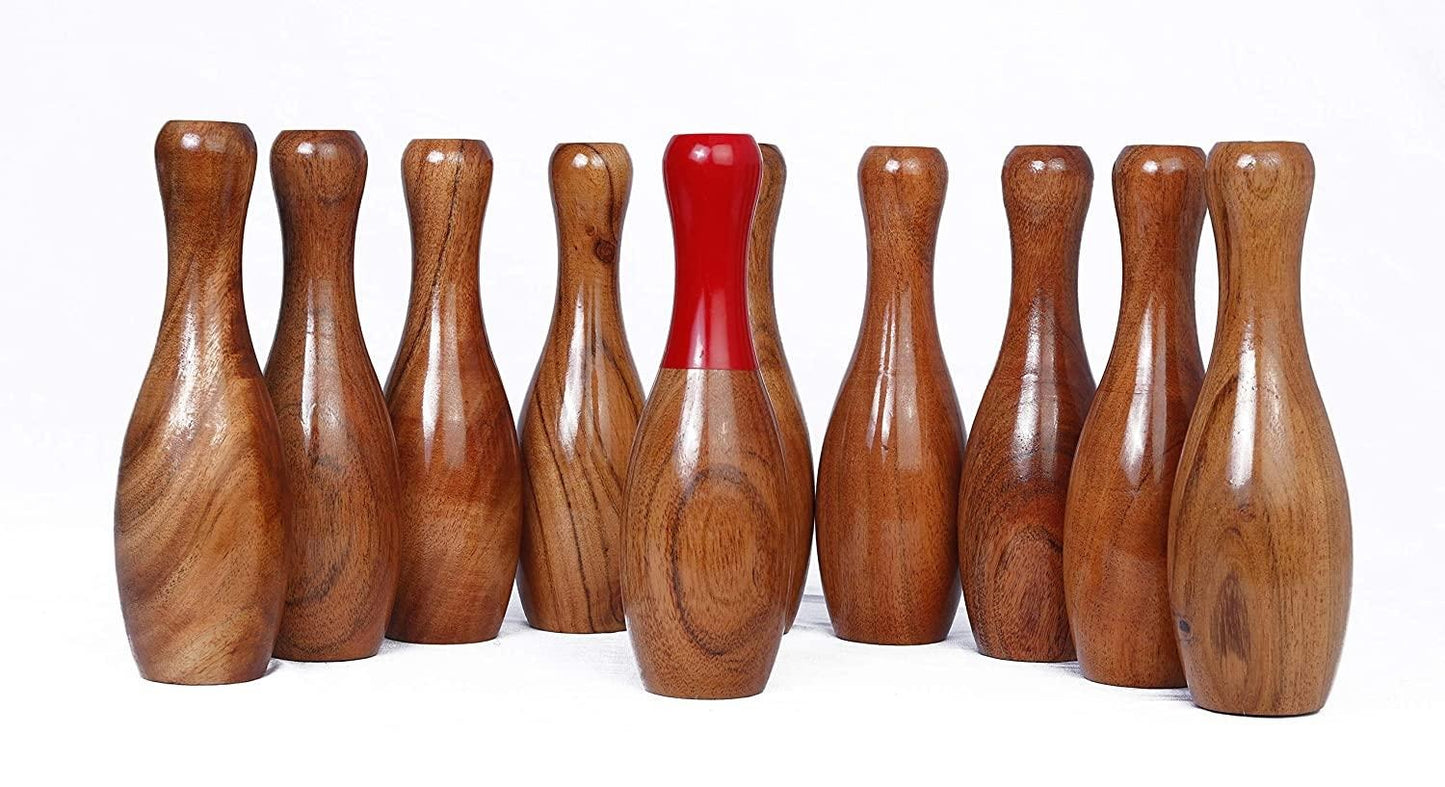 Wooden Lawn Bowling