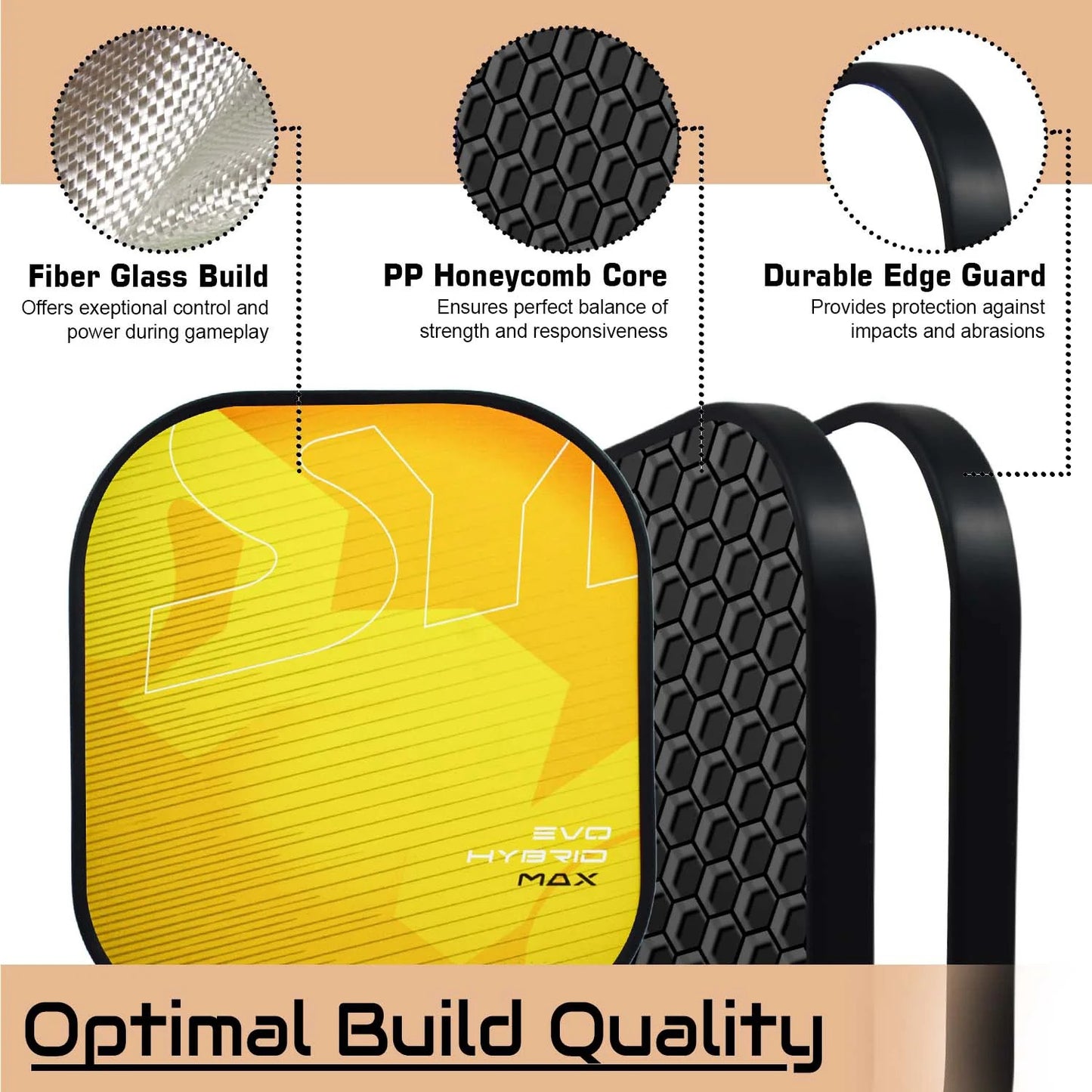 Fiberglass Pickleball Paddle set