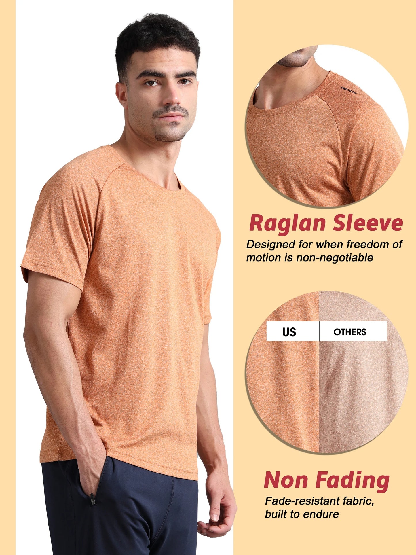 Fusion Sports T-shirt (Rust)