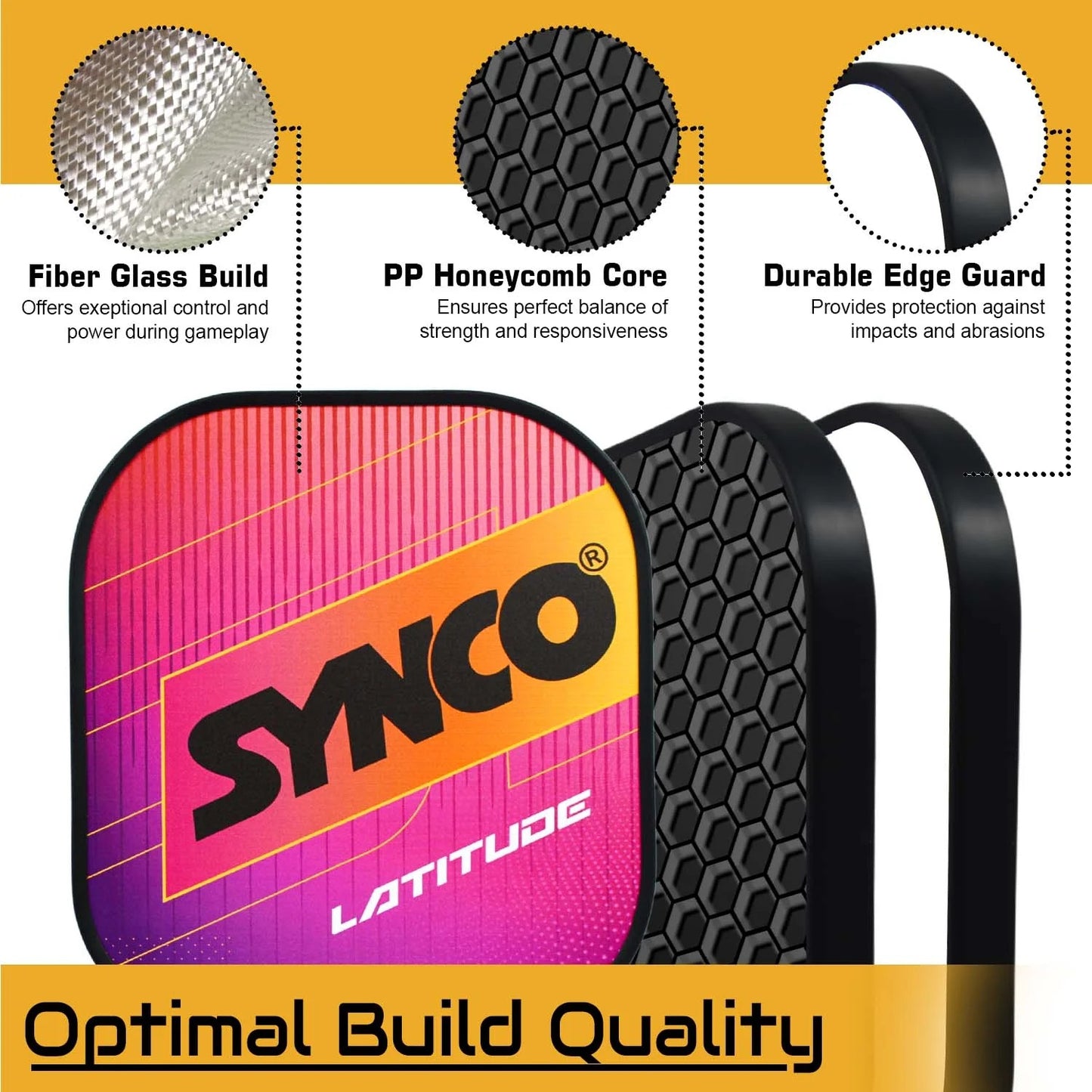 Fiberglass Pickleball Paddle set