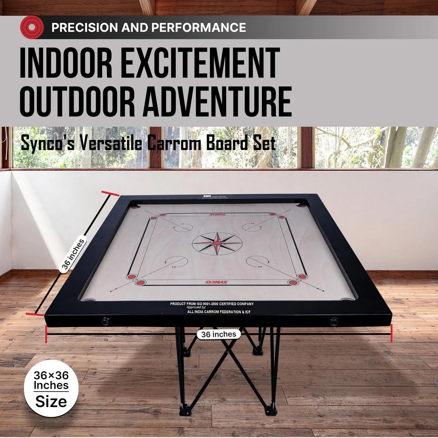 Chakri Carrom board 36inch 4mm