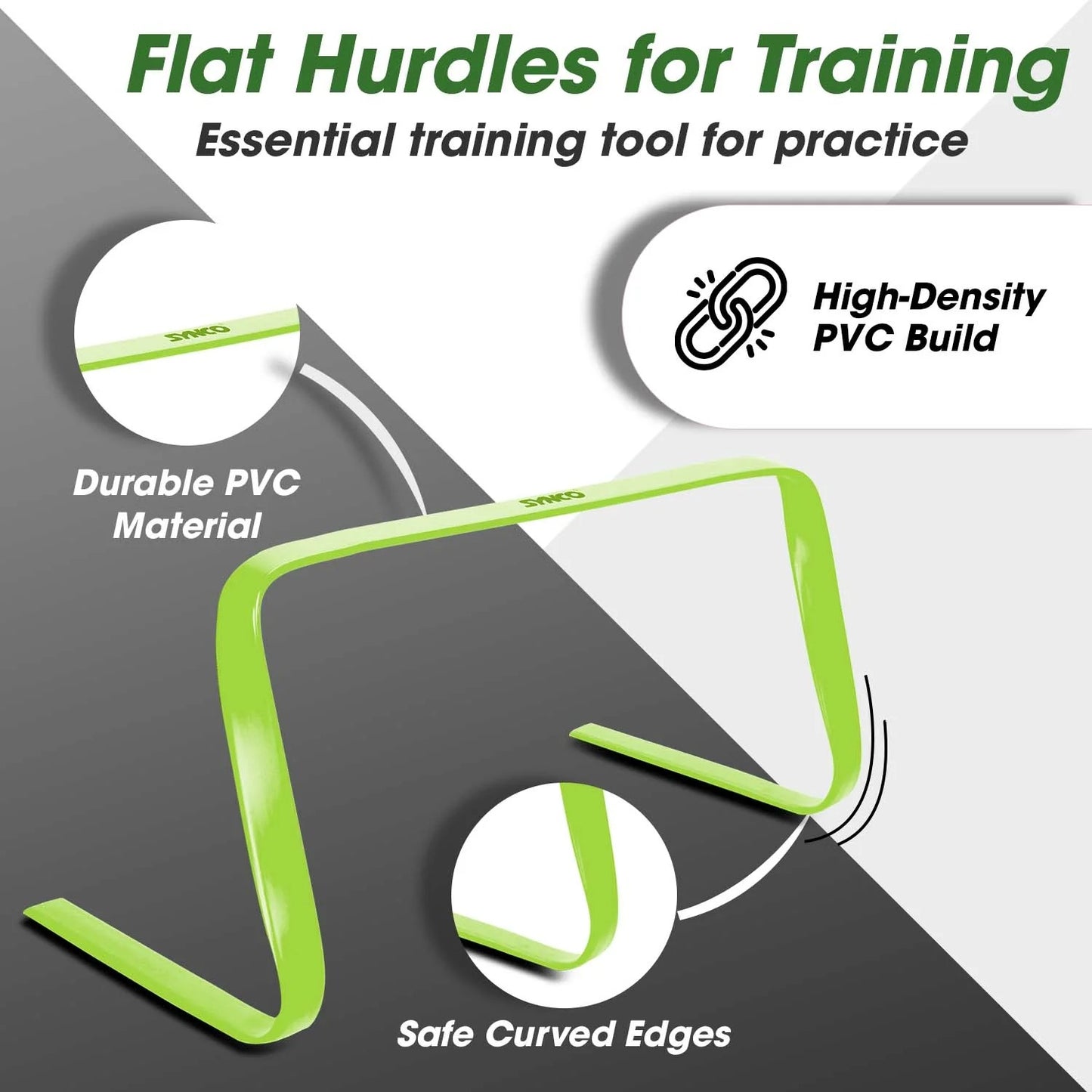AGILITY FLAT HURDLE (Sizes 6", 9:, 12" & 15")