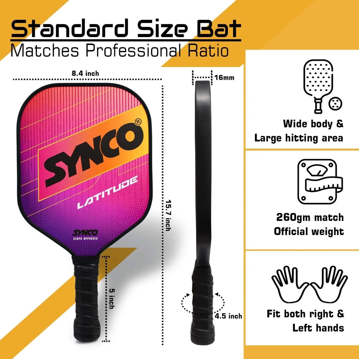 Fiberglass Pickleball Paddle set