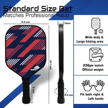 Carbon fiber pickleball paddle