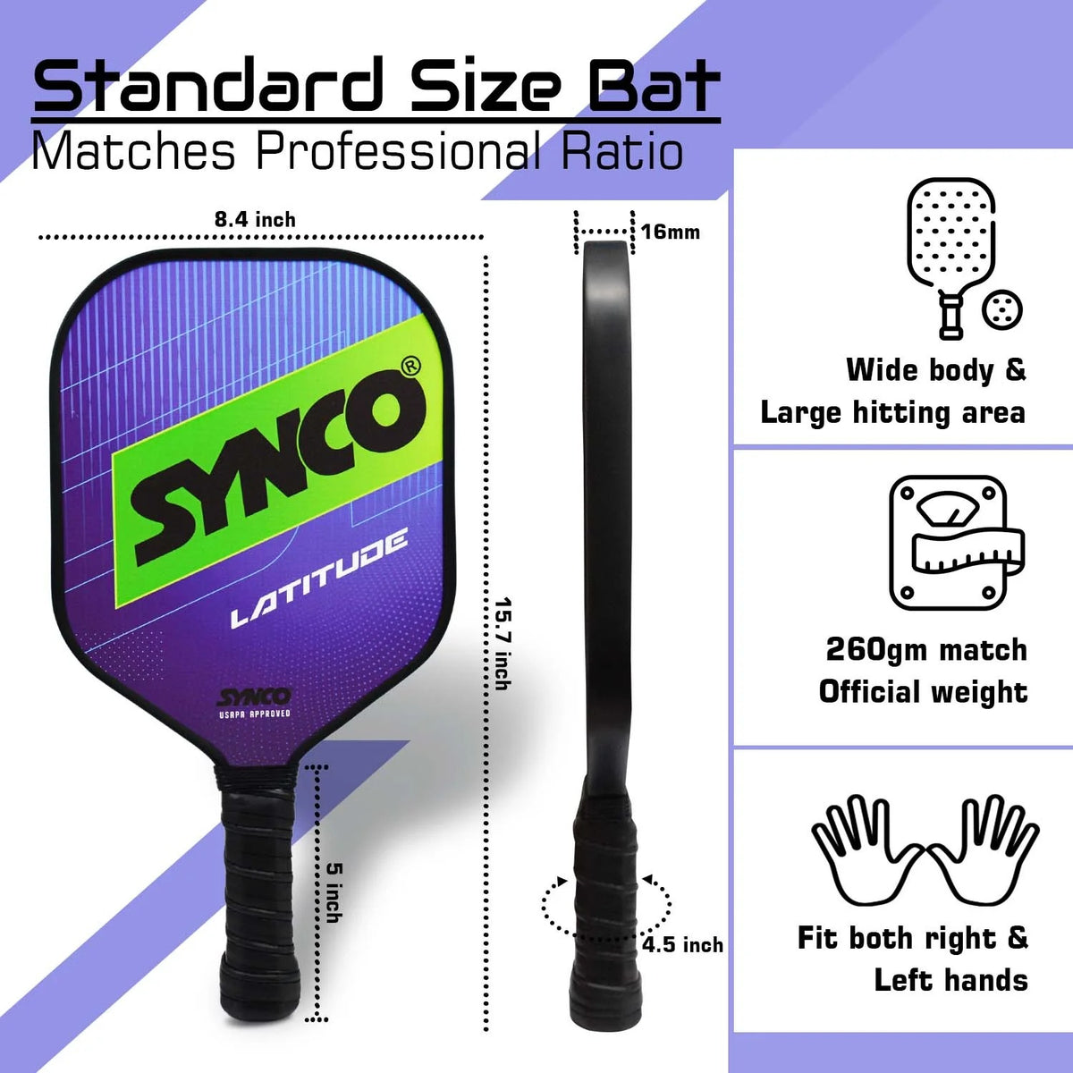 Fiberglass Pickleball Paddle set