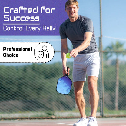 Fiberglass pickleball paddle set