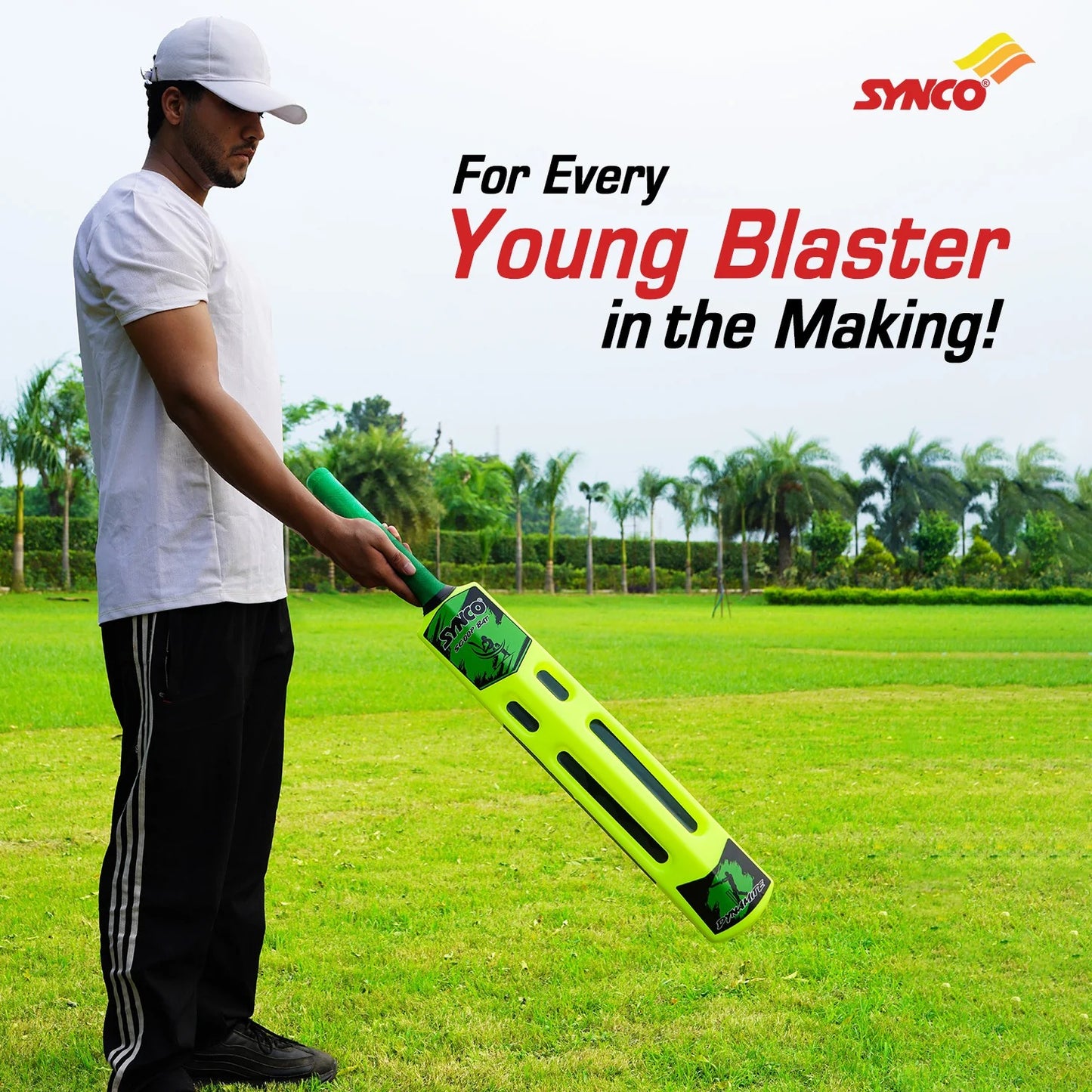 Plastic Cricket Bat with Scoop