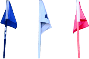 CORNER POLE WITH FLAG