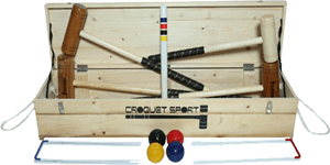 Family Croquet Set- 4 Player in  wooden box