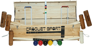 Family Croquet Set- 6 Player in wooden box