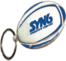 RUGBY BALL KEY RING RUBBER
